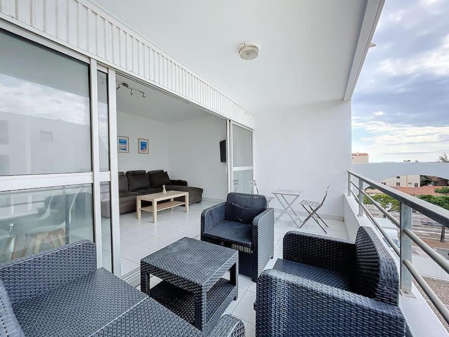 3319-Appartement A 200M De La Plage Le Barcarès Exterior foto